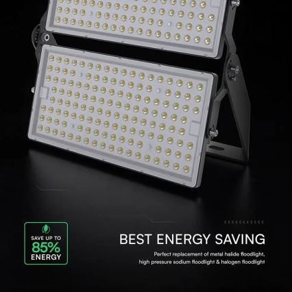 LED Προβολέας LED/500W/230V 6500K IP65 γκρι