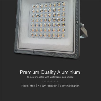 LED Προβολέας LED/50W/230V IP65 3000/4000/6500K γκρι