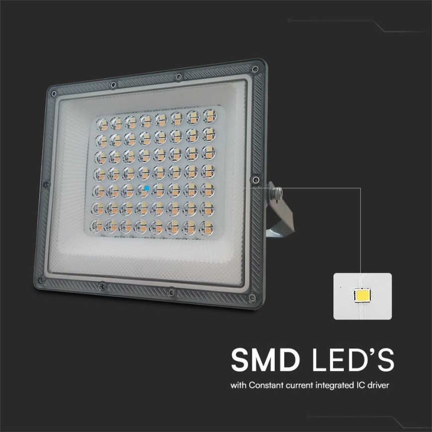 LED Προβολέας LED/50W/230V IP65 3000/4000/6500K γκρι