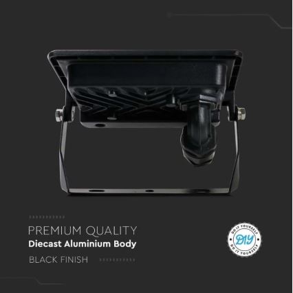 Προβολέας LED με άμεση σύνδεση SAMSUNG CHIP LED/10W/230V IP65 4000K μαύρο