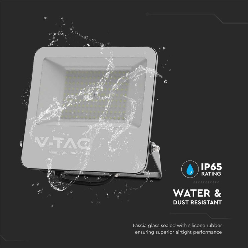 LED Προβολέας SAMSUNG CHIP LED/100W/230V 6500K IP65 μαύρο