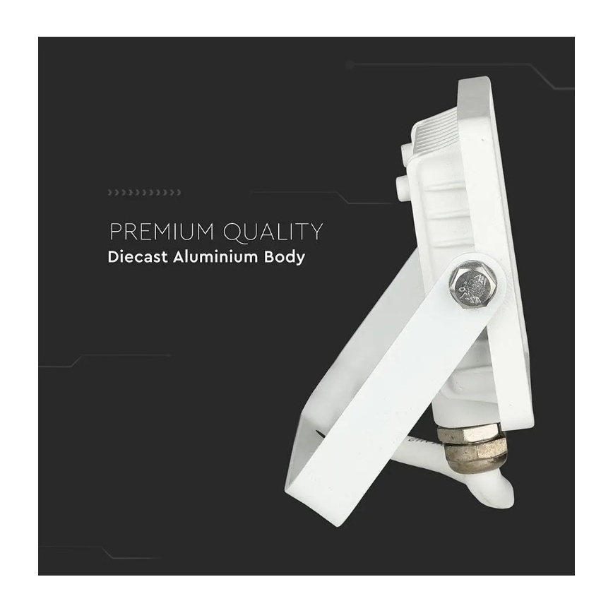 LED Προβολέας SAMSUNG CHIP LED/10W/230V IP65 6400K λευκό