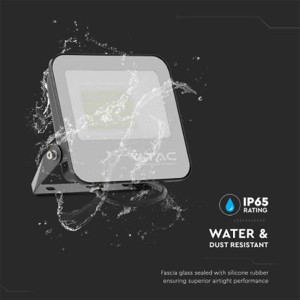 LED Προβολέας SAMSUNG CHIP LED/50W/230V 6500K IP65 μαύρο