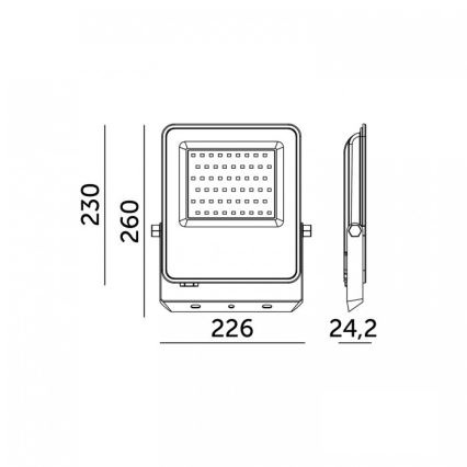 LED Προβολέας ULSAN LED/100W/230V 4000K IP65