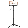 LED προβολέας με τρίποδο 2xLED/30W/230V 4000K IP65 πορτοκαλί/μαύρο