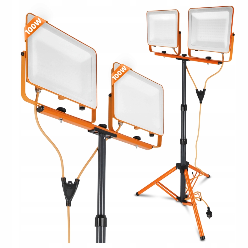 LED Προβολέας με βάση 2xLED/100W/230V 4500K IP65 πορτοκαλί