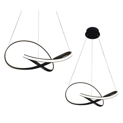 LED Πολύφωτο κρεμαστό CAPPIO LED/36W/230V μαύρο