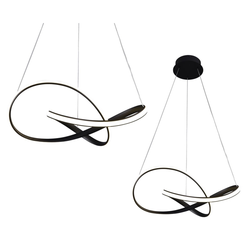 LED Πολύφωτο κρεμαστό CAPPIO LED/36W/230V μαύρο