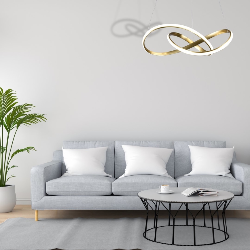 LED Πολύφωτο κρεμαστό CAPPIO LED/36W/230V χρυσό