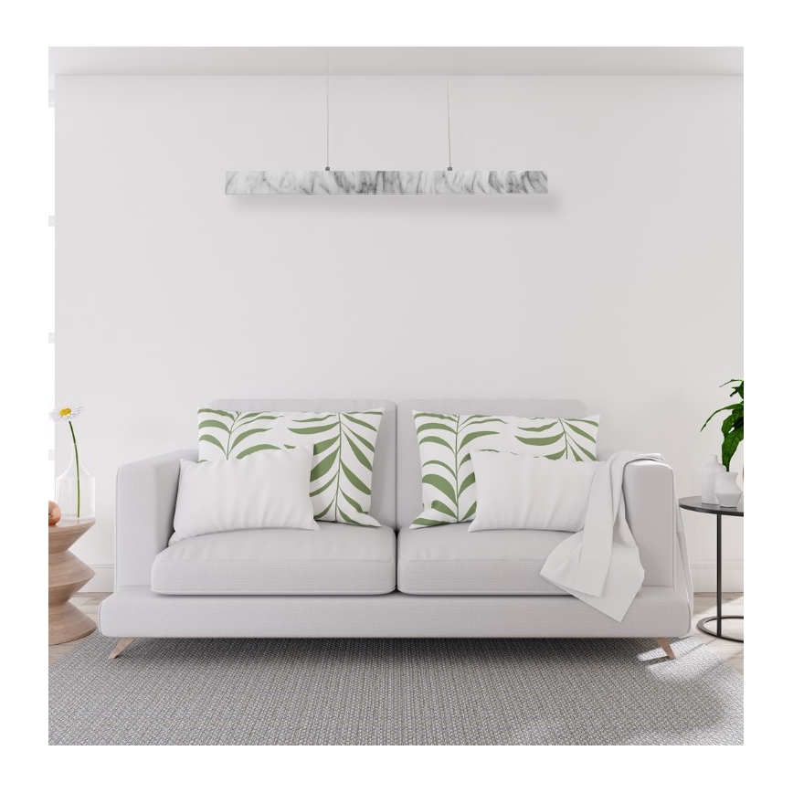 LED Πολύφωτο κρεμαστό με σύρμα PIERCE LED/18W/230V λευκό/γκρι