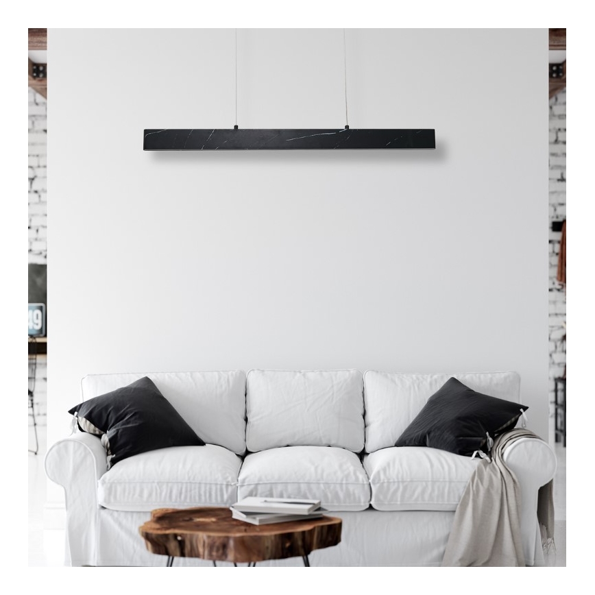 LED Πολύφωτο κρεμαστό με σύρμα PIERCE LED/18W/230V μαύρο