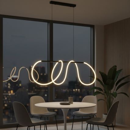 LED πολυέλαιος σε καλώδιο FLEXI LED/45W/230V 4000K μαύρο