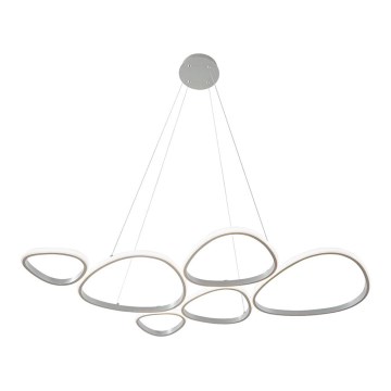 LED πολυέλαιος σε καλώδιο HELIX LED/61W/230V ασημί