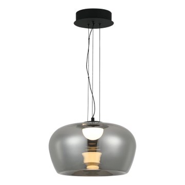LED πολυέλαιος σε καλώδιο NADIA LED/20W/230V καπνιστό/μαύρο