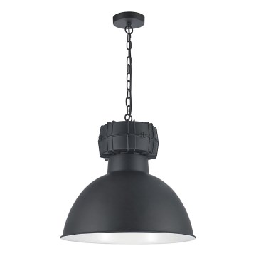 LED πολυέλαιος με αλυσίδα BJORN 1xE27/60W/230V μαύρος