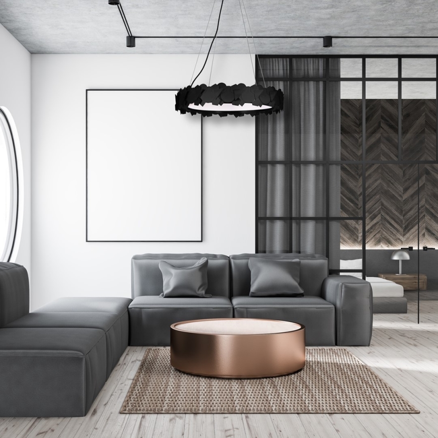 LED πολυέλαιος με αναρτητικό καλώδιο SOHO LED/24W/230V μαύρος