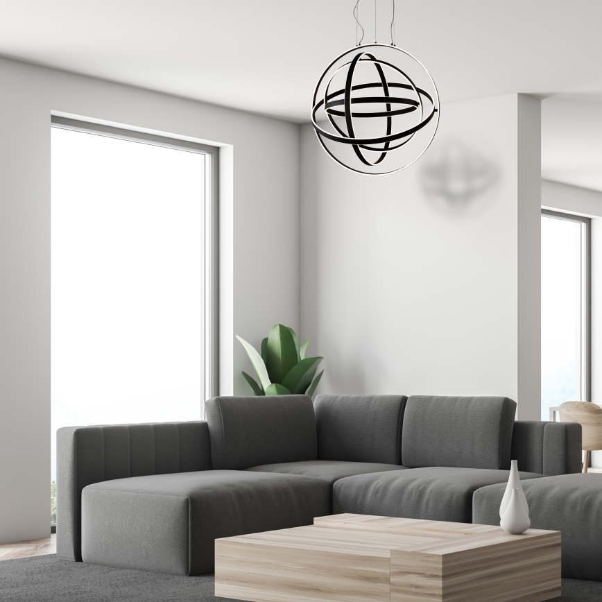 LED πολυέλαιος με καλώδιο COPERNICUS LED/260W/230V μαύρο