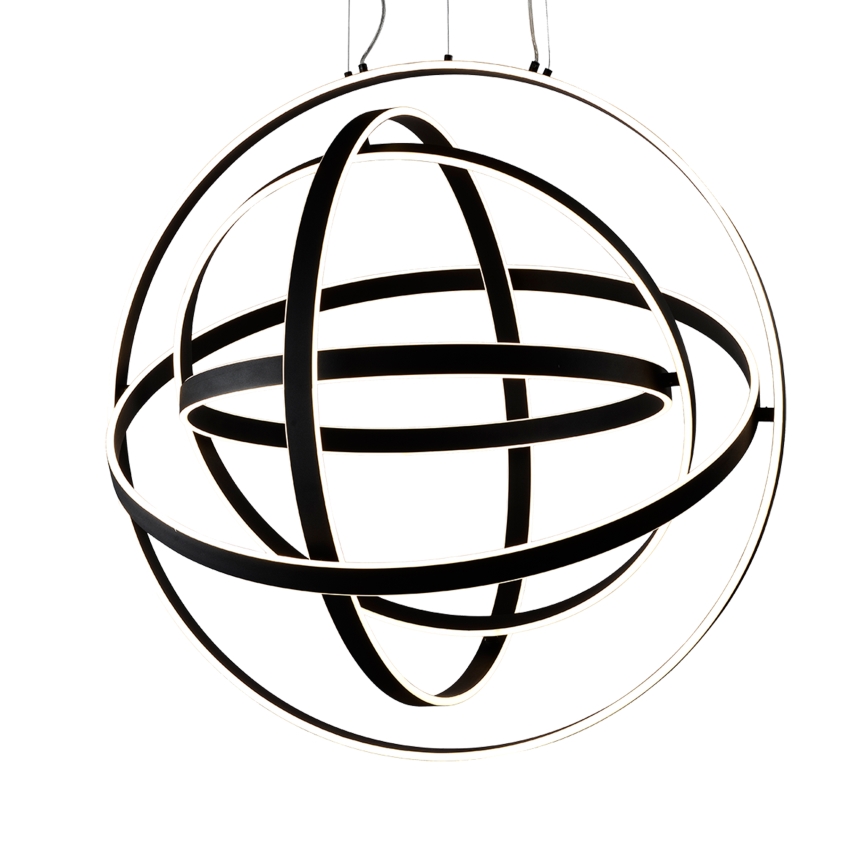 LED πολυέλαιος με καλώδιο COPERNICUS LED/260W/230V μαύρο