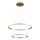 LED πολυέλαιος με καλώδιο DIANA LED/44W/230V 4000K διάμ. 59 cm χρυσό
