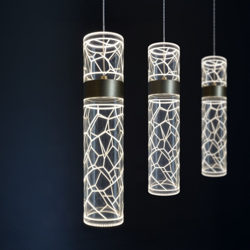 LED πολυέλαιος με καλώδιο LAGOS LED/24W/230V χρυσός