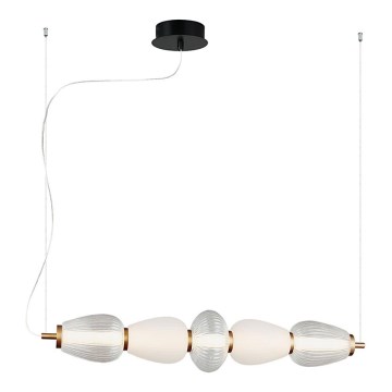 LED πολυέλαιος με καλώδιο SHINY LED/23W/230V λευκό/χρυσό