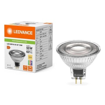LED ρυθμιζόμενη λάμπα MR16 GU5,3/6,8W/12V 3000K 36° CRI 90 - Ledvance