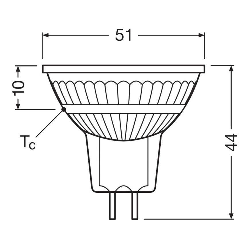 Ρυθμιζόμενη LED λάμπα προβολέα MR16 GU5,3/5,3W/12V 2700K 36° CRI 97 - Ledvance
