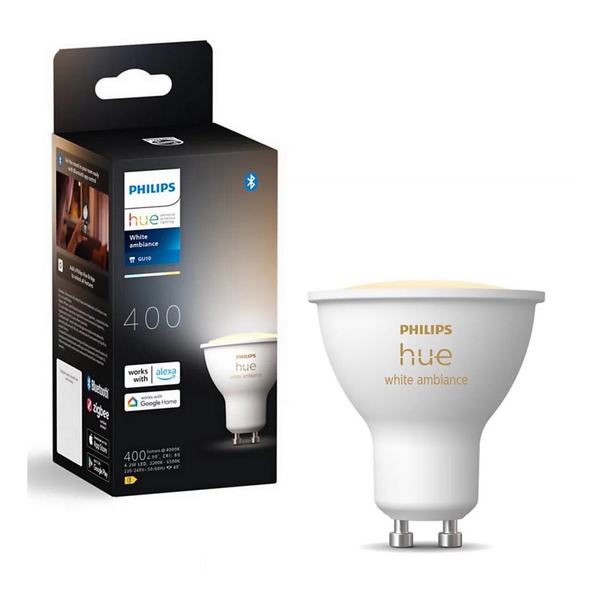 LED Ρυθμιζόμενη Λάμπα Philips Hue WHITE AMBIANCE GU10/4,2W/230V 2200-6500K