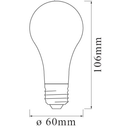 LED Ρυθμιζόμενη Λάμπα SMART+ FILAMENT A55 E27/6W/230V 2400K - Ledvance