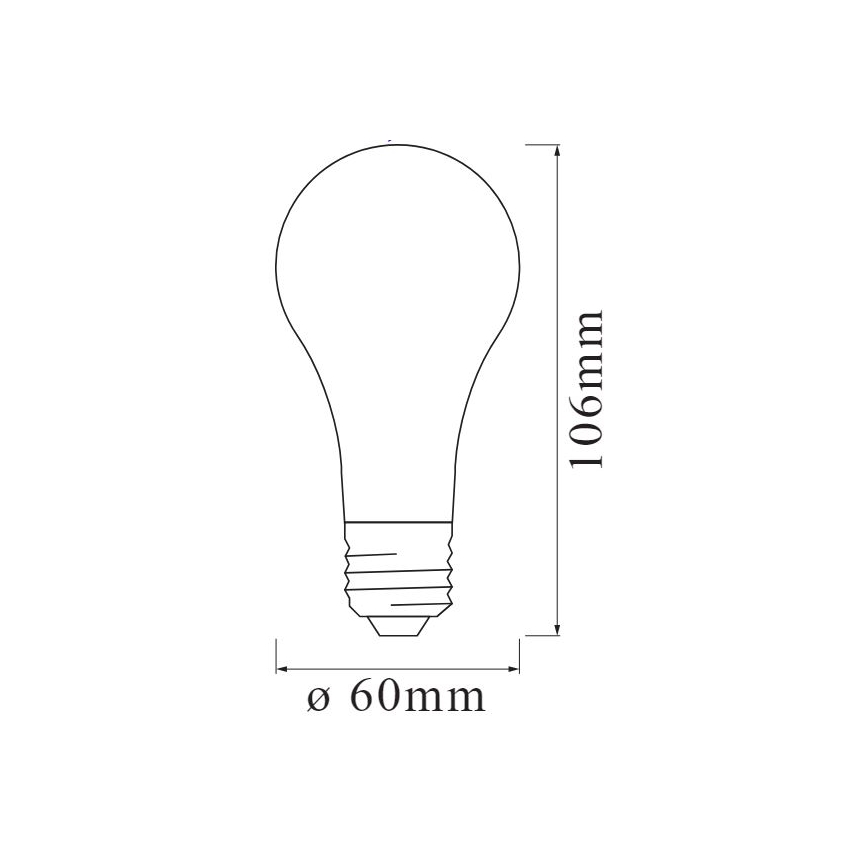 LED Ρυθμιζόμενη Λάμπα SMART+ FILAMENT A55 E27/6W/230V 2400K - Ledvance