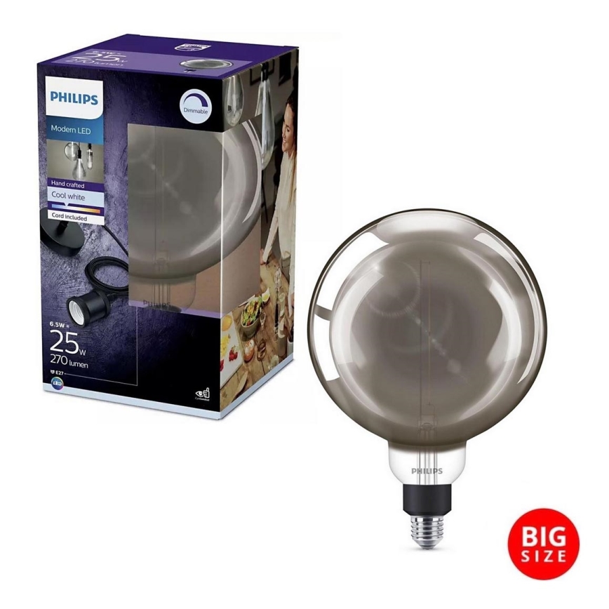 LED Ρυθμιζόμενη Λάμπα SMOKY VINTAGE Philips E27/6,5W/230V 4000K