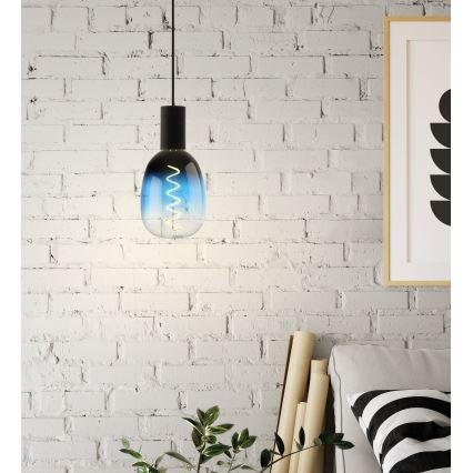 LED ρυθμιζόμενη λάμπα VINTAGE T120 E27/4W/230V 2000K μπλε - Eglo 110224