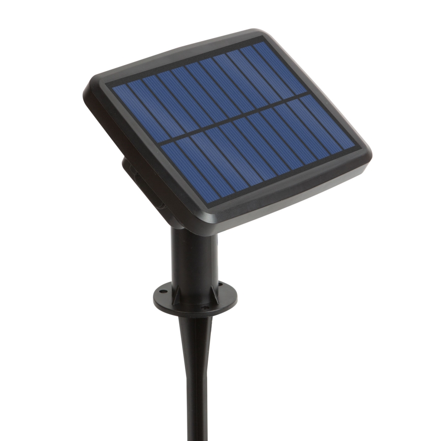 LED ρυθμιζόμενη ηλιακή γιρλάντα 15xLED/1,5W/3,7/5V 2700-10000K 2200 mAh 9 m IP65 μαύρη + τηλεχειριστήριο