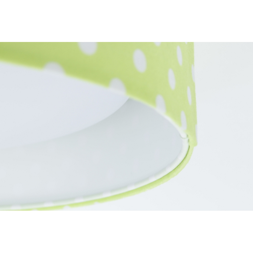 LED Ρυθμιζόμενο Παιδικό Οροφής Φωτιστικό SMART GALAXY KIDS LED/24W/230V 3000-6500K Πουά Πράσινο/Λευκό + Τηλεχειριστήριο