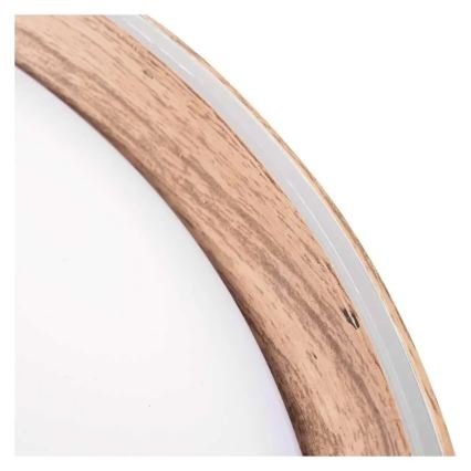 Ρυθμιζόμενο φωτιστικό οροφής LED ILVI LED/45W/230V 2700-6500K, διάμετρος 50 cm, φινίρισμα ξύλου + τηλεχειριστήριο