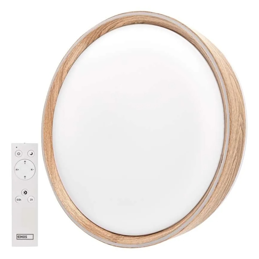 Ρυθμιζόμενο φωτιστικό οροφής LED ILVI LED/45W/230V 2700-6500K διάμ. 50 cm μπεζ + τηλεχειριστήριο