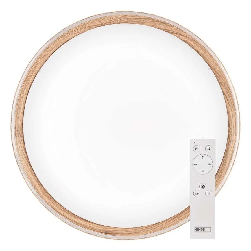 Ρυθμιζόμενο φωτιστικό οροφής LED ILVI LED/45W/230V 2700-6500K διάμ. 50 cm μπεζ + τηλεχειριστήριο