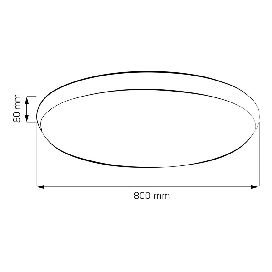 Ρυθμιζόμενο φωτιστικό οροφής LED KERN LED/80W/230V 3000/4000/6000K Ø 80 cm, χρυσό + τηλεχειριστήριο