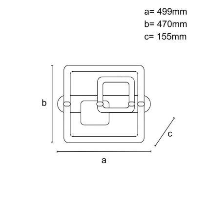 LED Ρυθμιζόμενο φωτιστικό οροφής LED/140W/230V 3000-6500K + τηλεχειριστήριο