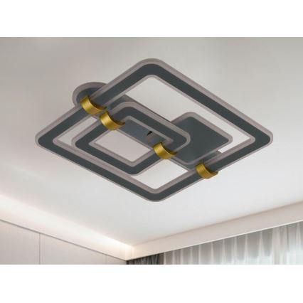 LED Ρυθμιζόμενο φωτιστικό οροφής LED/140W/230V 3000-6500K + τηλεχειριστήριο