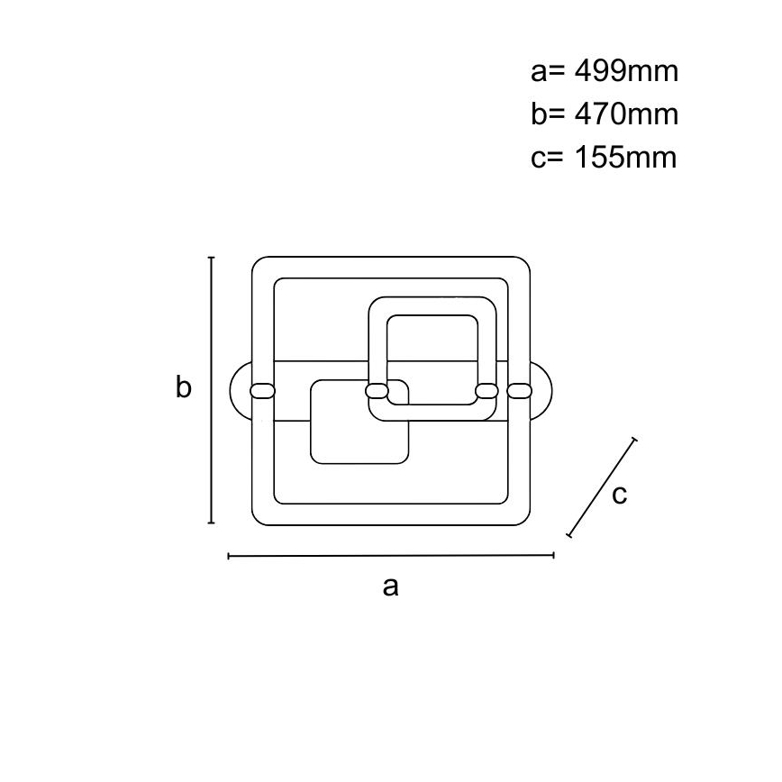 LED Ρυθμιζόμενο φωτιστικό οροφής LED/140W/230V 3000-6500K + τηλεχειριστήριο