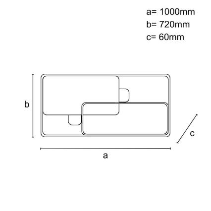 LED Ρυθμιζόμενο φωτιστικό οροφής LED/280W/230V 3000-6500K + τηλεχειριστήριο