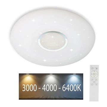 LED Ρυθμιζόμενο Φωτιστικό Οροφής LED/40W/230V 3000K/4000K/6500K διάμ. 49 εκ. + τηλεχειριστήριο