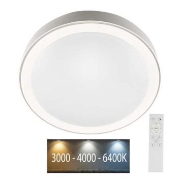 LED Ρυθμιζόμενο φωτιστικό οροφής LED/40W/230V 3000K/4000K/6500K διάμ. 51 εκ. + τηλεχειριστήριο