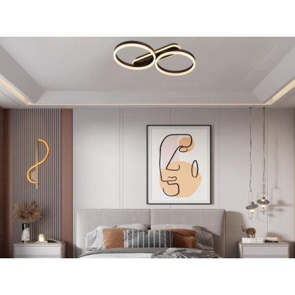 LED Ρυθμιζόμενο φωτιστικό οροφής LED/60W/230V 3000-6500K + τηλεχειριστήριο