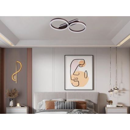 LED Ρυθμιζόμενο φωτιστικό οροφής LED/60W/230V 3000-6500K + τηλεχειριστήριο