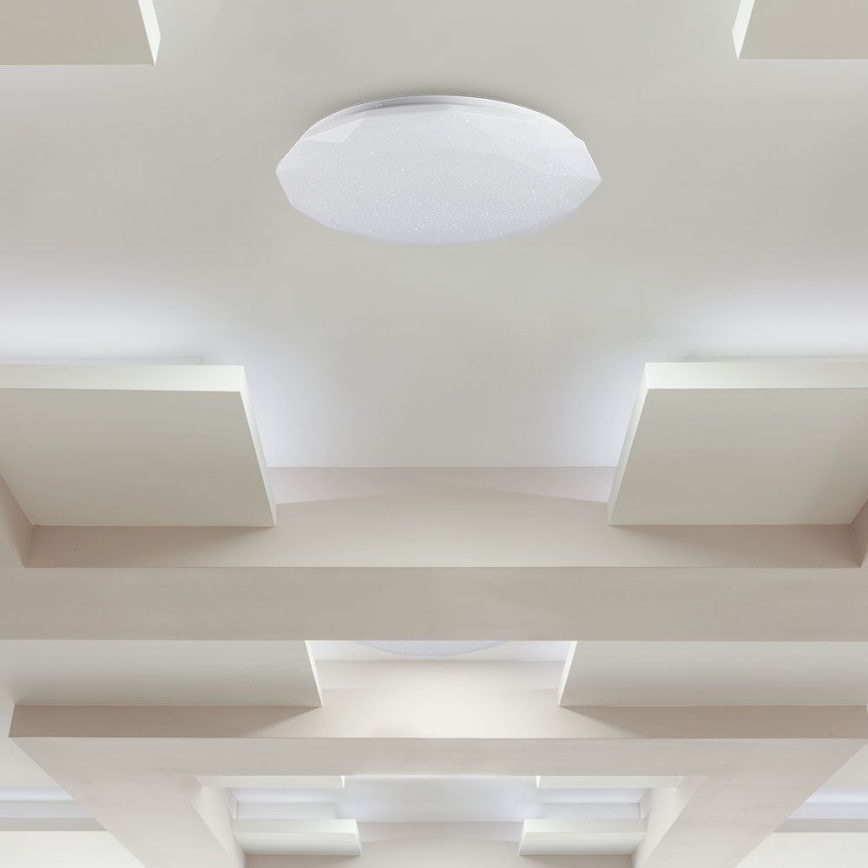 Ρυθμιζόμενο φωτιστικό οροφής LED 60W 230V 3000K/4000K/6500K, διάμετρος 50 εκ. + τηλεχειριστήριο