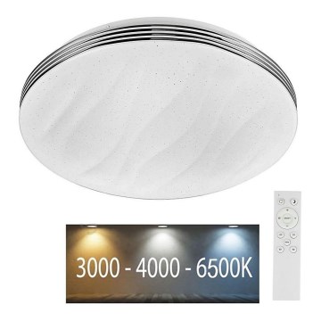 LED Ρυθμιζόμενο φωτιστικό οροφής LED/60W/230V 3000K/4000K/6500K διάμ. 50 εκ. + τηλεχειριστήριο