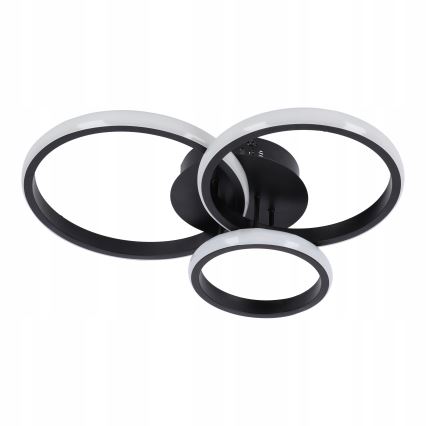 Φωτιστικό οροφής LED με ρύθμιση φωτεινότητας LED/70W/230V 3000-6500K μαύρο + τηλεχειριστήριο