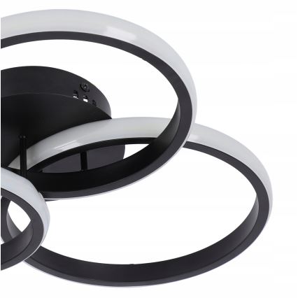 Φωτιστικό οροφής LED με ρύθμιση φωτεινότητας LED/70W/230V 3000-6500K μαύρο + τηλεχειριστήριο